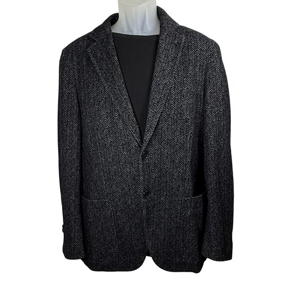 GIORGIO ARMANI ITALY Upton Textured Jaquard Jacket Blazer Suit Coat US 42 IT 52 - Picture 1 of 11